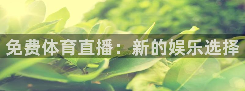 免费体育直播：新的娱乐选择